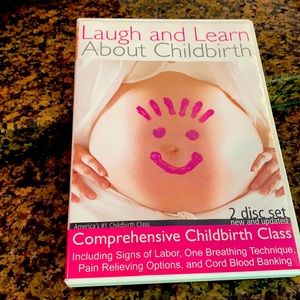 FREE W ANOTHER PURCHASE: NWOT Laugh&learn about Childbirth:2 discsMATERNITY